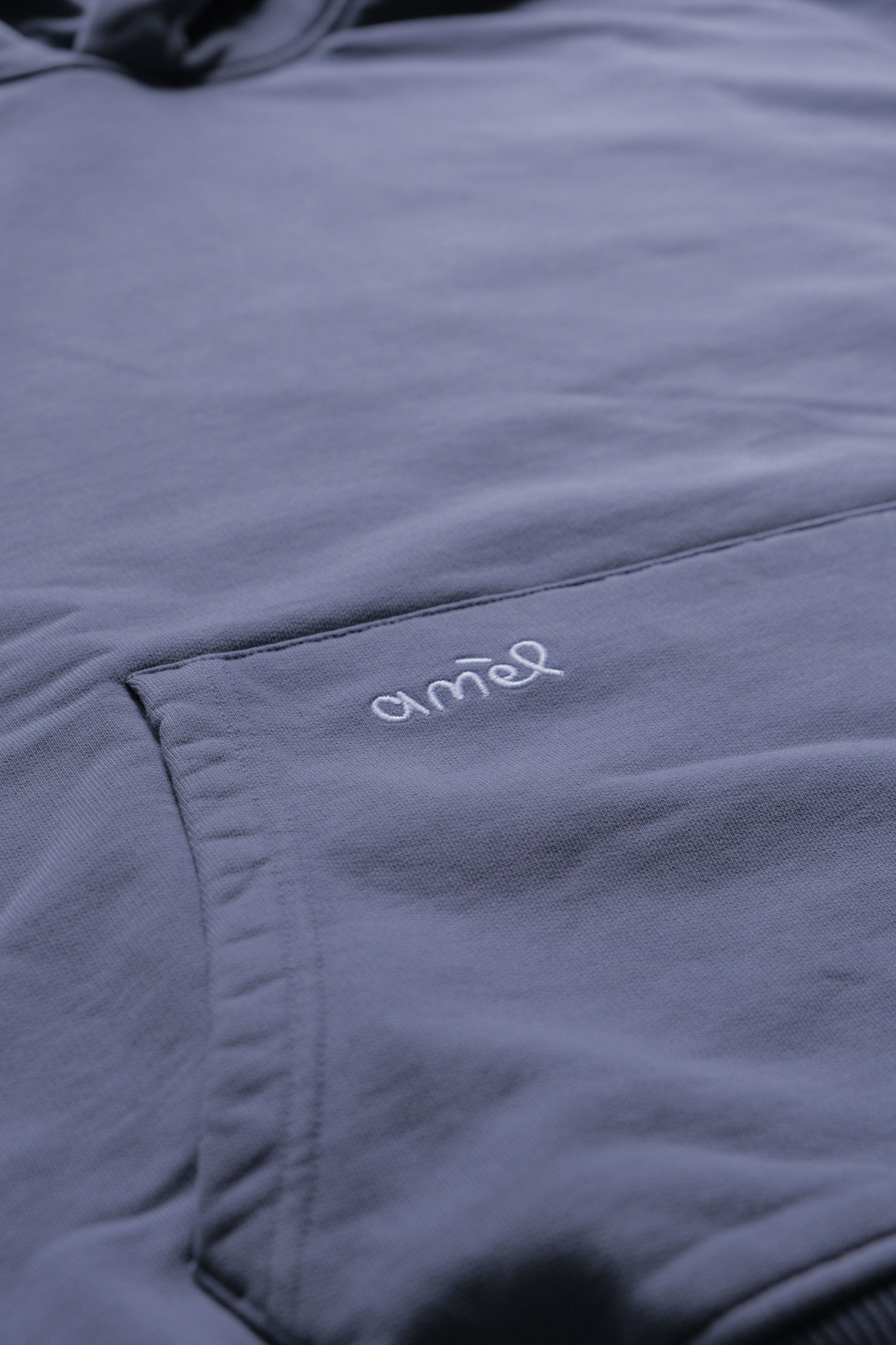 amèl oversized hoodie in washed blue