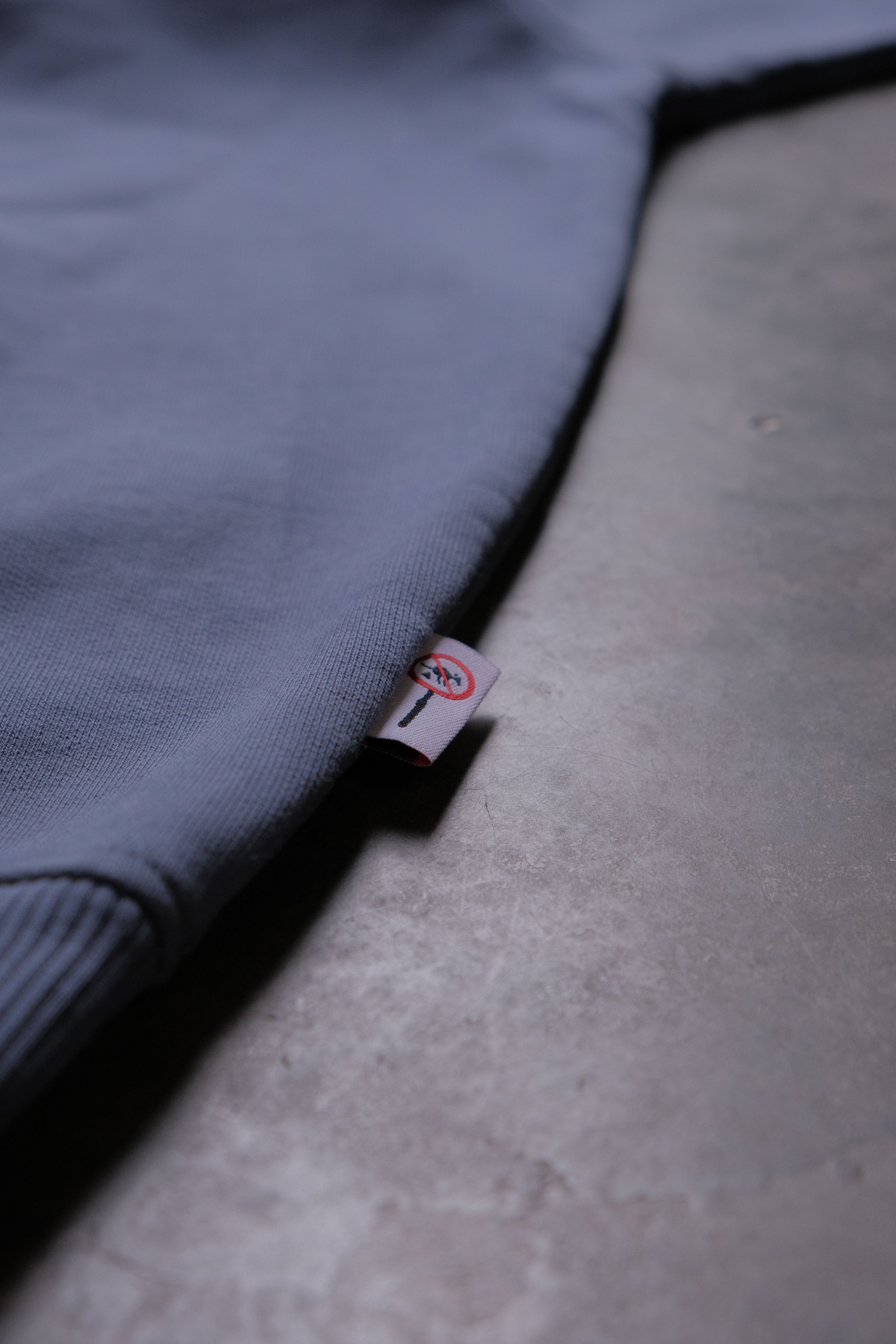 amèl oversized hoodie in washed blue